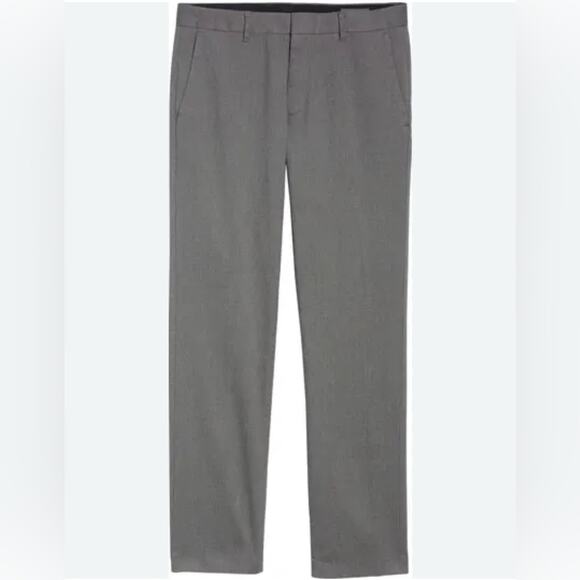 Bonobos Men’s Friday Flat Front Casual Dress Chino 100% Cotton Gray Pants 34 - Picture 2 of 15